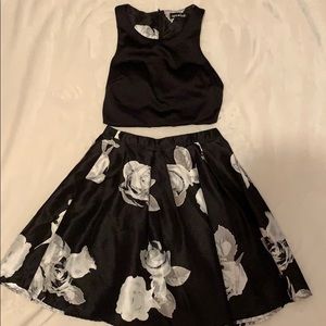 Black 2 piece juniors dress